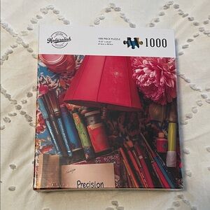 1000 Piece Puzzle - Red and Blue painting artist theme nwt